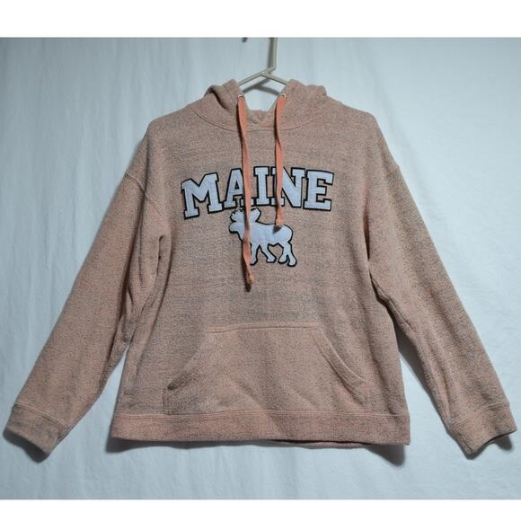 Harrisburg Trading Co Maine Peach Hoodie Size Medium - Picture 1 of 10